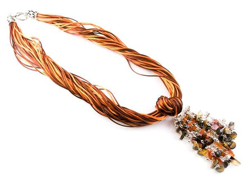 Orange Big Cordelia Necklace