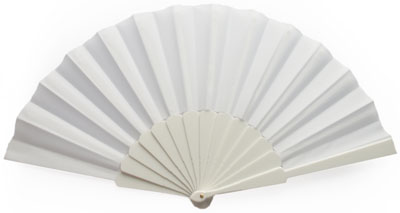 25 pieces Plain (Unprinted) Fans for Weddings and Parties